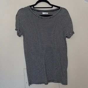oversized striped tee